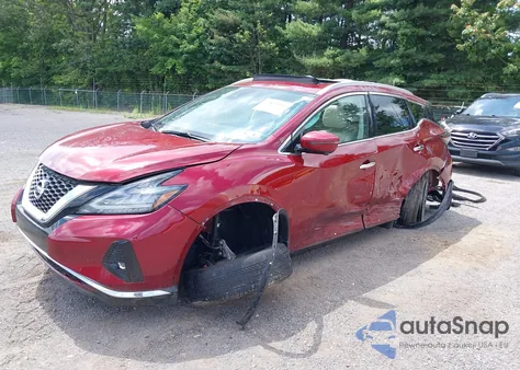 2022 Nissan Murano Platinum Intelligent Awd from USA, damaged, VIN 5N1AZ2DS5NC108603